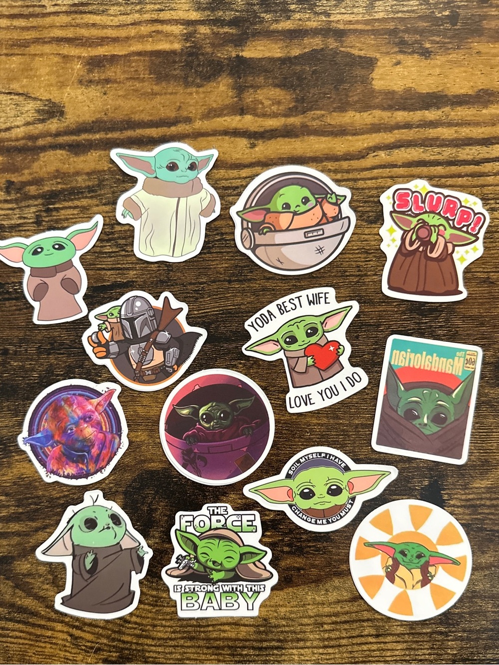 13 Star Wars / Yoda stickers